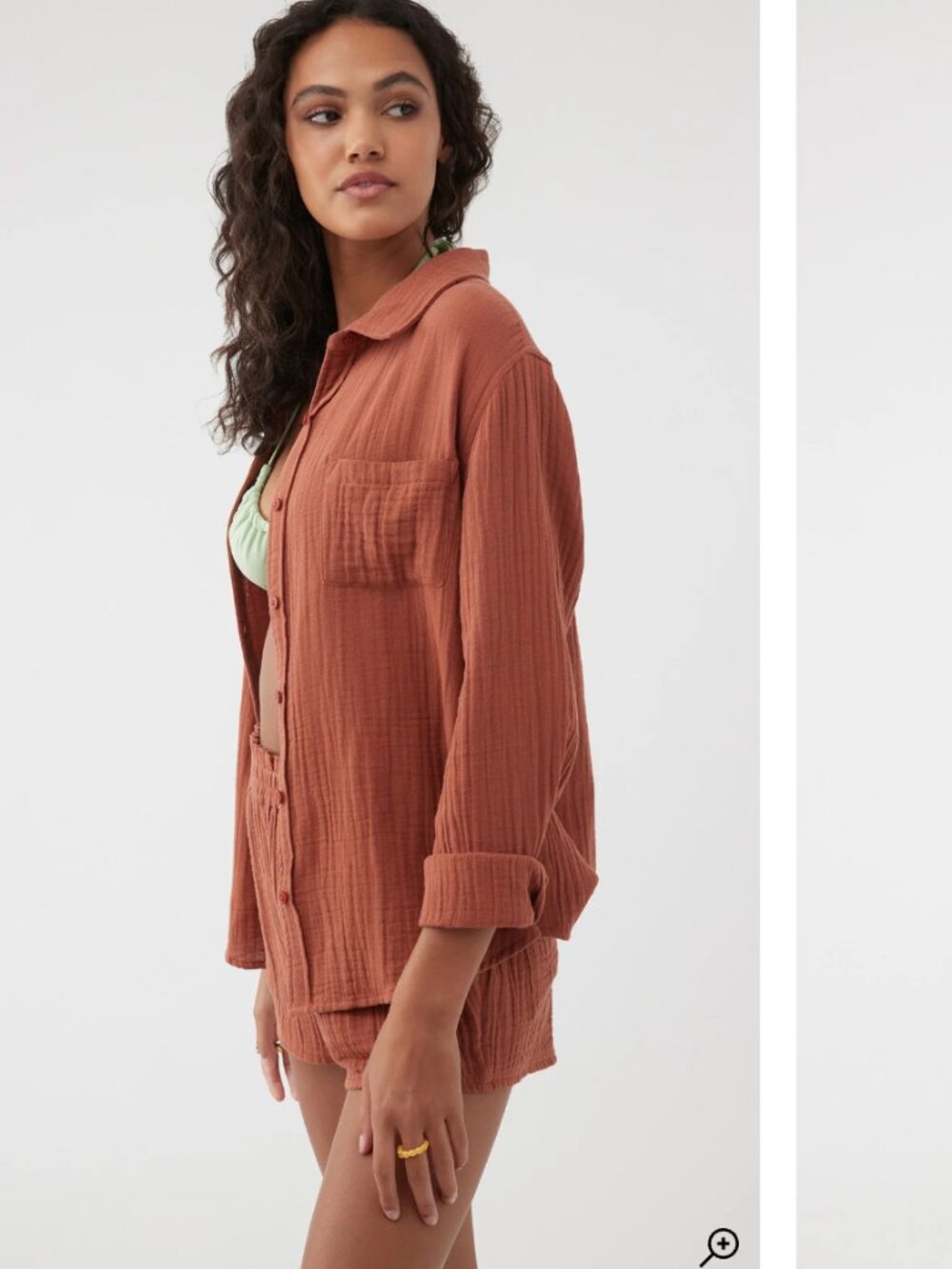 O'Neill - Women's lightweight woven long sleeve shirt - Rustic Brown